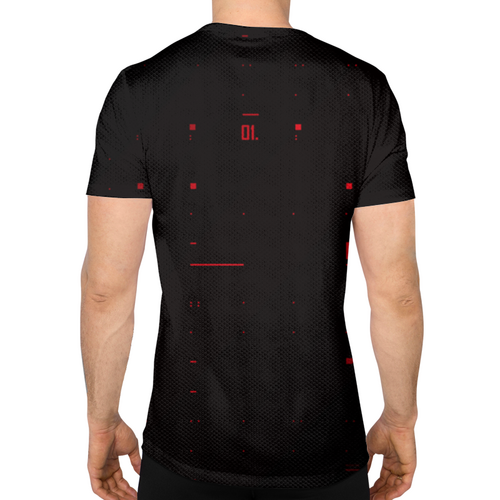 Заказать спортивные футболки в Москве. Спортивная футболка 3D VALORANT от geekbox - готовые дизайны и нанесение принтов.