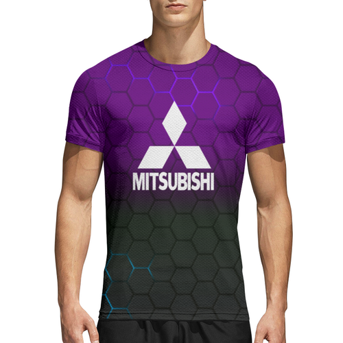 Заказать спортивные футболки в Москве. Спортивная футболка 3D Mitsubishi от THE_NISE  - готовые дизайны и нанесение принтов.