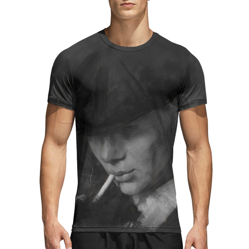Заказать спортивные футболки в Москве. Спортивная футболка 3D Tommy Shelby - Острые козырьки от Дана Столыпина - готовые дизайны и нанесение принтов.