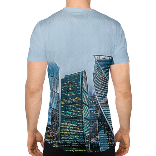 Заказать спортивные футболки в Москве. Спортивная футболка 3D Большой город. от Eva De Peron.  - готовые дизайны и нанесение принтов.