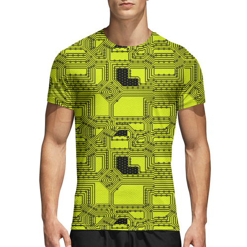 Заказать спортивные футболки в Москве. Спортивная футболка 3D Схема от Media M  - готовые дизайны и нанесение принтов.