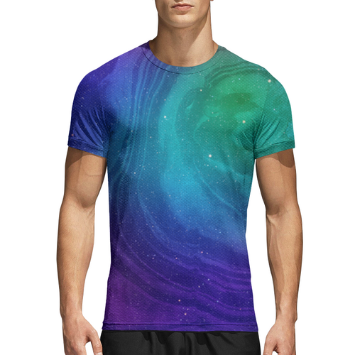 Заказать спортивные футболки в Москве. Спортивная футболка 3D Без названия от alinacat92@mail.ru - готовые дизайны и нанесение принтов.