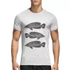 Заказать спортивные футболки в Москве. Спортивная футболка 3D Три рыбы от Alexey Evsyunin - готовые дизайны и нанесение принтов.