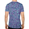 Заказать спортивные футболки в Москве. Спортивная футболка 3D Голубое в фиолетовом от Vadim Koval - готовые дизайны и нанесение принтов.