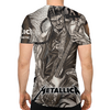 Заказать спортивные футболки в Москве. Спортивная футболка 3D Metallica Art от Aleksey Rovensky - готовые дизайны и нанесение принтов.