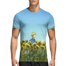 Заказать спортивные футболки в Москве. Спортивная футболка 3D Подсолнухи от Дана Столыпина - готовые дизайны и нанесение принтов.