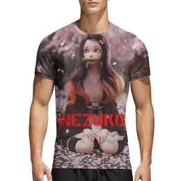 Заказать спортивные футболки в Москве. Спортивная футболка 3D Nezuko от Дана Столыпина - готовые дизайны и нанесение принтов.