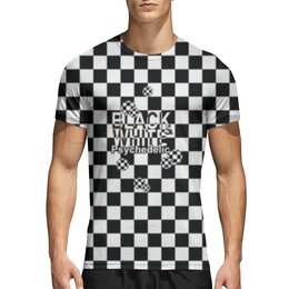 Заказать спортивные футболки в Москве. Спортивная футболка 3D Черно-белая психоделика. от Zorgo-Art  - готовые дизайны и нанесение принтов.
