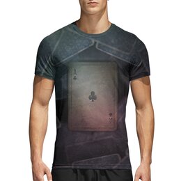 Заказать спортивные футболки в Москве. Спортивная футболка 3D Туз крестей от Дана Столыпина - готовые дизайны и нанесение принтов.