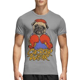 Заказать спортивные футболки в Москве. Спортивная футболка 3D Пёс боксёр от Leichenwagen - готовые дизайны и нанесение принтов.