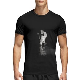 Заказать спортивные футболки в Москве. Спортивная футболка 3D Три львицы - одна спереди и две сзади от Julia Sundukova - готовые дизайны и нанесение принтов.
