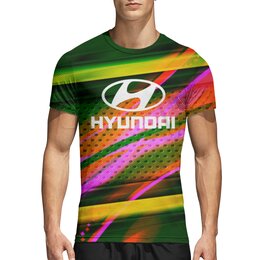Заказать спортивные футболки в Москве. Спортивная футболка 3D Hyundai от THE_NISE  - готовые дизайны и нанесение принтов.