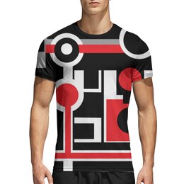 Заказать спортивные футболки в Москве. Спортивная футболка 3D Направление от Vadim Koval - готовые дизайны и нанесение принтов.