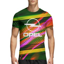 Заказать спортивные футболки в Москве. Спортивная футболка 3D Авто Opel от THE_NISE  - готовые дизайны и нанесение принтов.