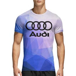 Заказать спортивные футболки в Москве. Спортивная футболка 3D  Авто Audi от THE_NISE  - готовые дизайны и нанесение принтов.