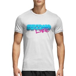 Заказать спортивные футболки в Москве. Спортивная футболка 3D Second Life (вторая жизнь) от Дана Столыпина - готовые дизайны и нанесение принтов.