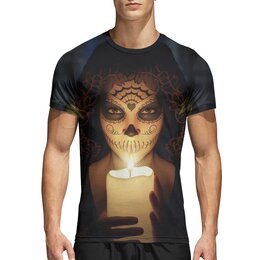 Заказать спортивные футболки в Москве. Спортивная футболка 3D Dia De Los Muertos от Дана Столыпина - готовые дизайны и нанесение принтов.