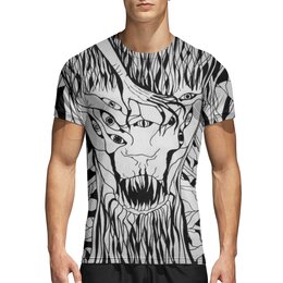 Заказать спортивные футболки в Москве. Спортивная футболка 3D Лесной дух от reut.94@mail.ru - готовые дизайны и нанесение принтов.