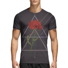 Заказать спортивные футболки в Москве. Спортивная футболка 3D Papaver от Дана Столыпина - готовые дизайны и нанесение принтов.