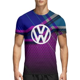 Заказать спортивные футболки в Москве. Спортивная футболка 3D Volkswagen от THE_NISE  - готовые дизайны и нанесение принтов.