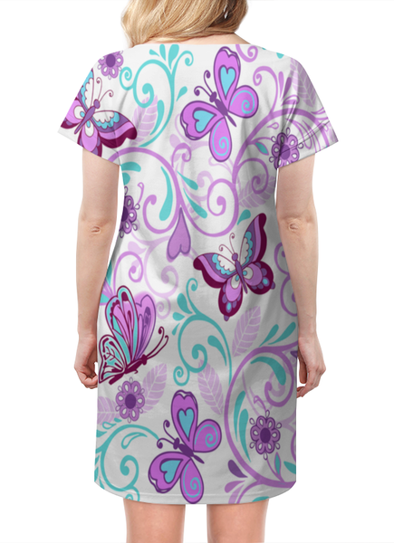 Заказать платье в Москве. Платье летнее Цветные бабочки от THE_NISE  - готовые дизайны и нанесение принтов.