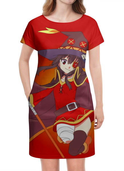 Заказать платье в Москве. Платье летнее Мегумин. KonoSuba от geekbox - готовые дизайны и нанесение принтов.