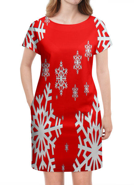 Заказать платье в Москве. Платье летнее Снежный узор от THE_NISE  - готовые дизайны и нанесение принтов.