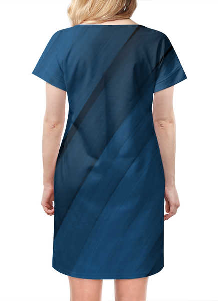 Заказать платье в Москве. Платье летнее Синяя абстракция от BeliySlon - готовые дизайны и нанесение принтов.