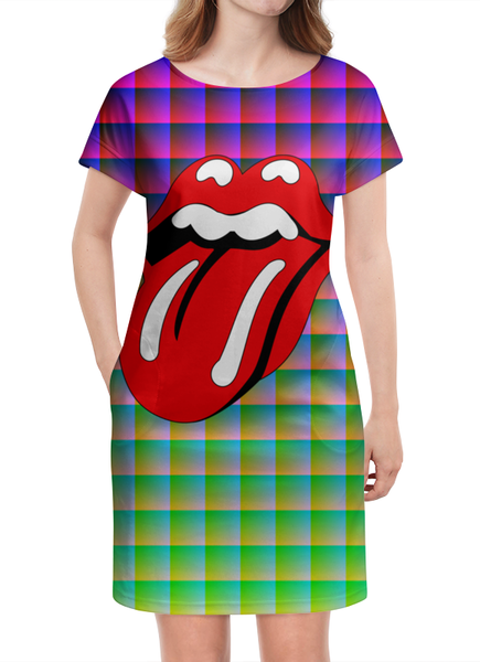 Заказать платье в Москве. Платье летнее The Rolling Stones от Jimmy Flash - готовые дизайны и нанесение принтов.