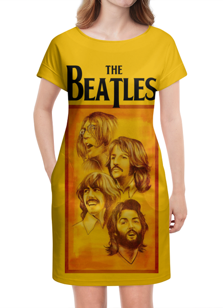 Заказать платье в Москве. Платье летнее The Beatles от Leichenwagen - готовые дизайны и нанесение принтов.