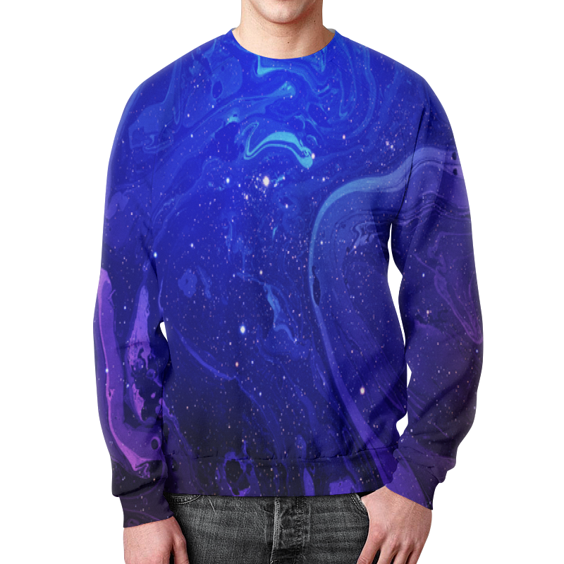 Printio Свитшот мужской с полной запечаткой Космос