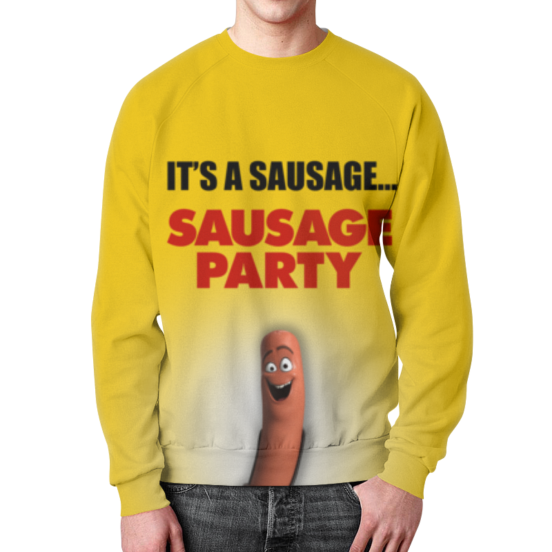Printio Свитшот мужской с полной запечаткой Sausage party - полный расколбас! printio футболка с полной запечаткой для мальчиков sausage party полный расколбас