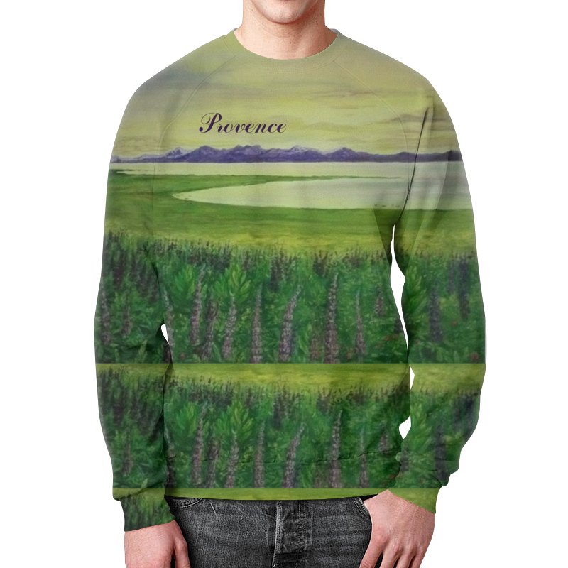 Printio Свитшот мужской с полной запечаткой Прованс
