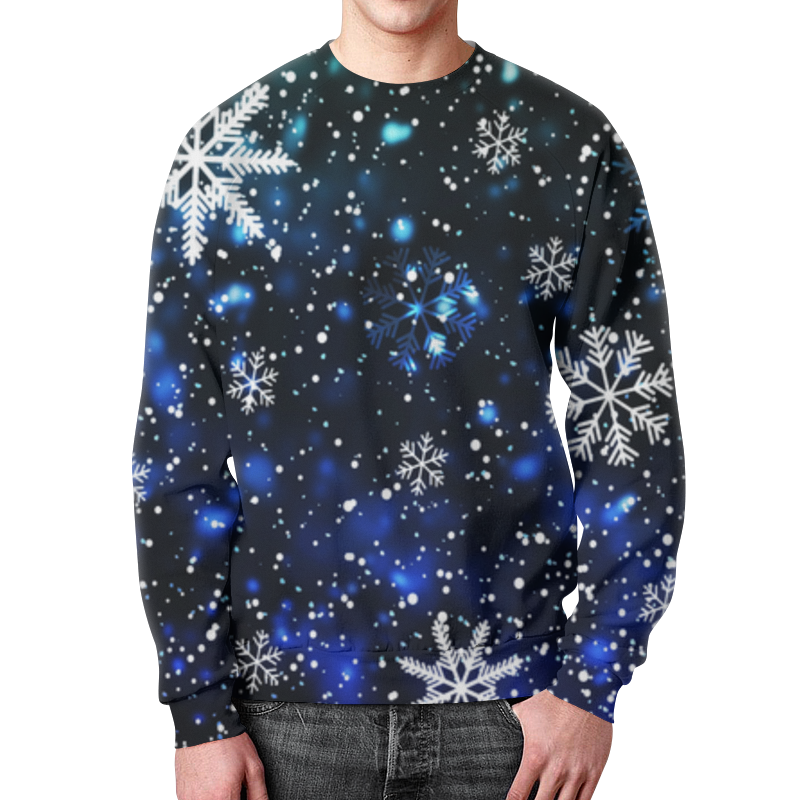 Printio Свитшот мужской с полной запечаткой Новый год