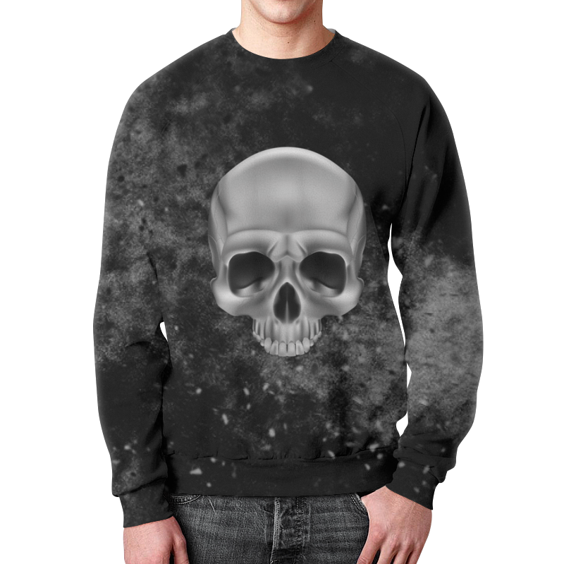 Printio Свитшот мужской с полной запечаткой Череп