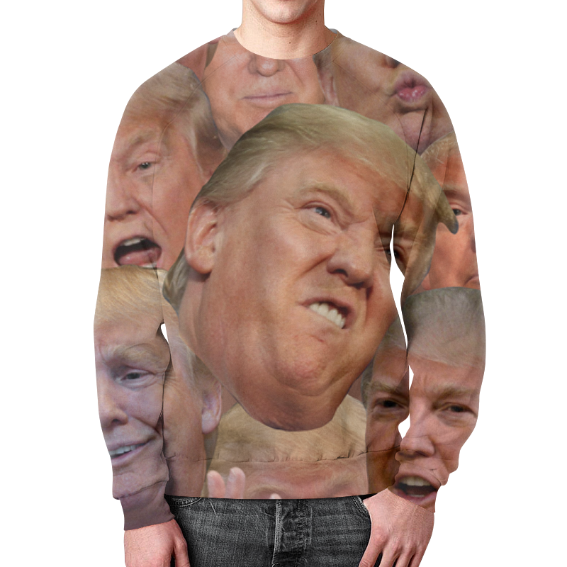 Printio Свитшот мужской с полной запечаткой Trump printio футболка с полной запечаткой мужская trump color