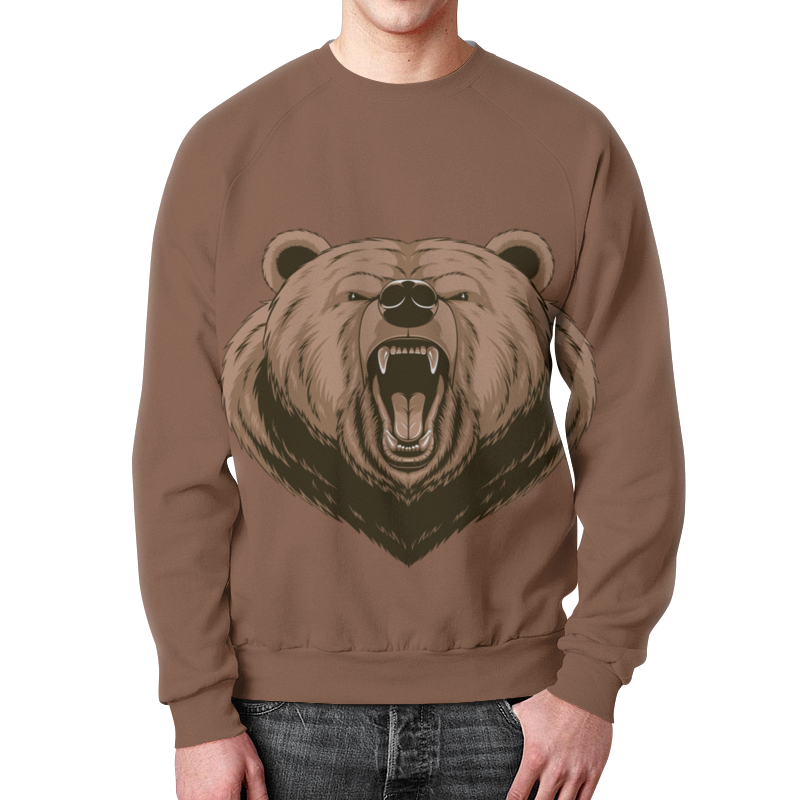 Printio Свитшот мужской с полной запечаткой Медведь printio свитшот мужской с полной запечаткой белый медведь