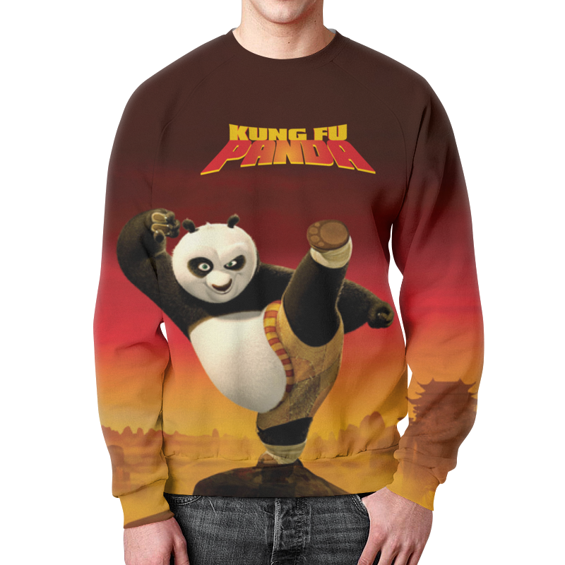 Printio Свитшот мужской с полной запечаткой Кунг-фу панда 3 printio лонгслив kung fu panda