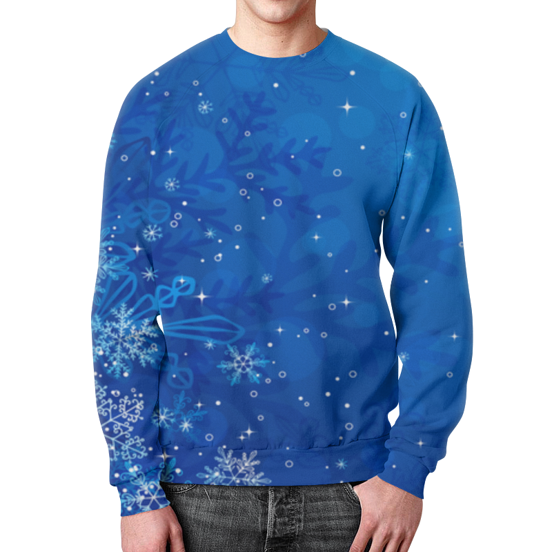 Printio Свитшот мужской с полной запечаткой Новый год printio свитшот мужской с полной запечаткой jazz sweatshirt