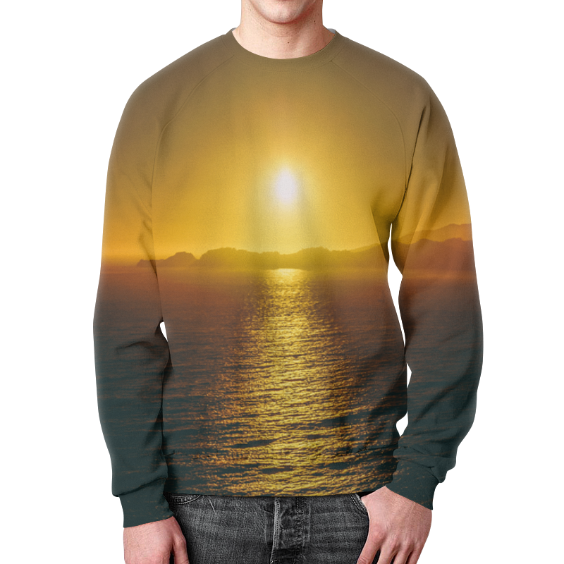 Printio Свитшот мужской с полной запечаткой Закат над морем printio футболка с полной запечаткой женская закат над морем