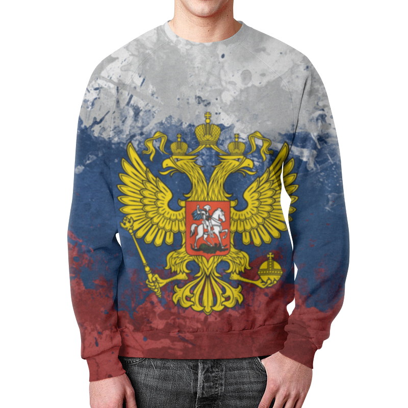 Printio Свитшот мужской с полной запечаткой Россия printio свитшот мужской с полной запечаткой узор и герб