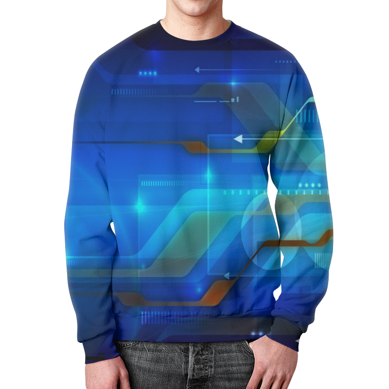 Printio Свитшот мужской с полной запечаткой Символы