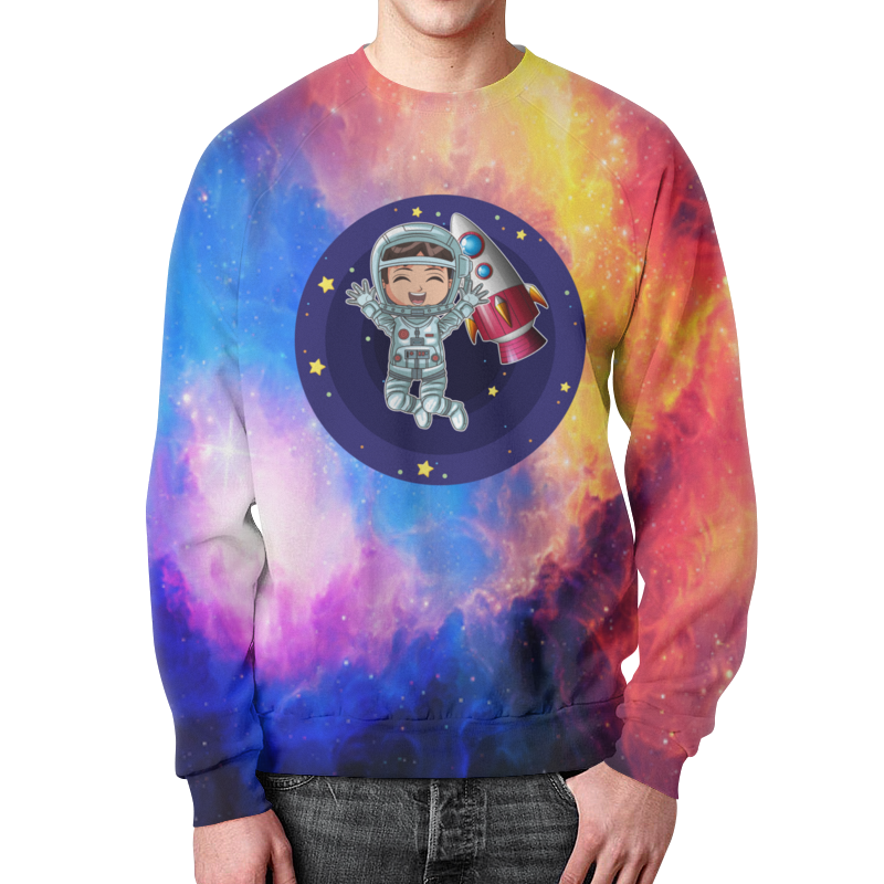 Printio Свитшот мужской с полной запечаткой Космонавт printio свитшот мужской с полной запечаткой космос космонавт