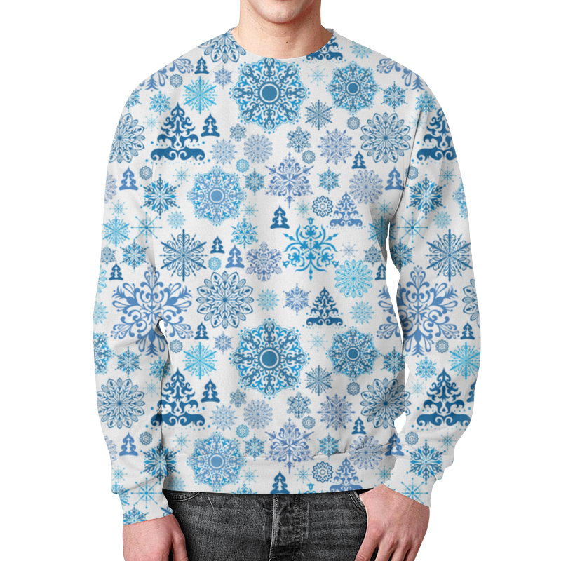 Printio Свитшот мужской с полной запечаткой Новый год