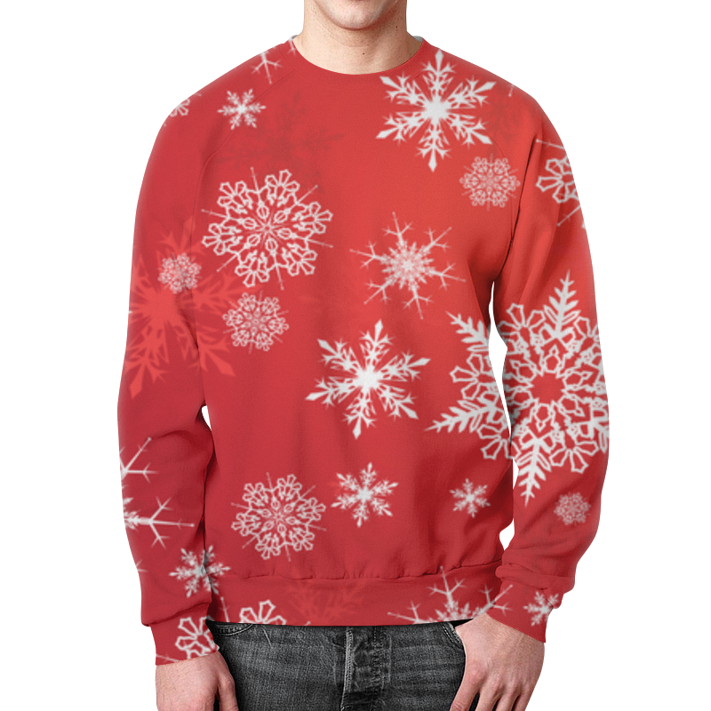 Printio Свитшот мужской с полной запечаткой Новый год