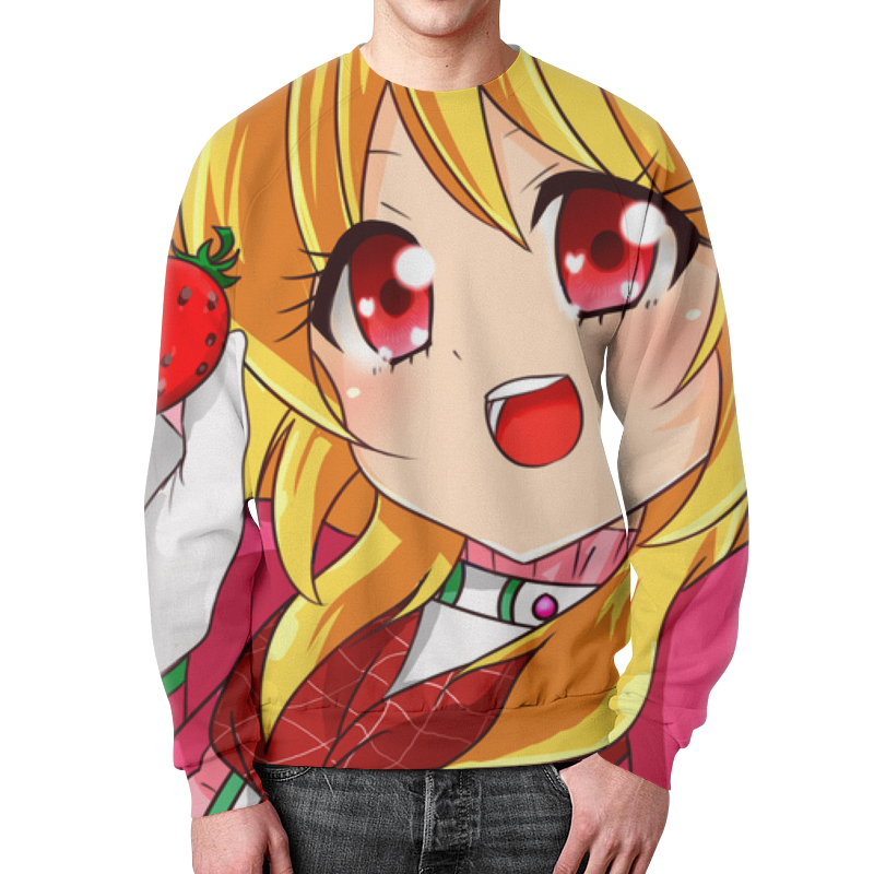 Printio Свитшот мужской с полной запечаткой Anime girl printio футболка с полной запечаткой женская anime girl