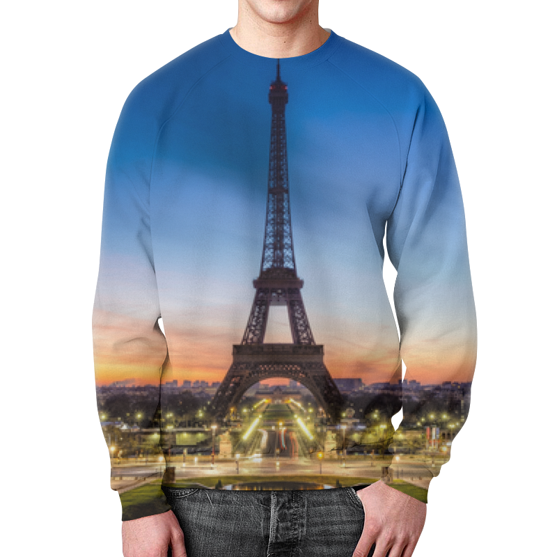 Printio Свитшот мужской с полной запечаткой Париж эйфлева башня printio футболка с полной запечаткой для девочек париж эйфлева башня