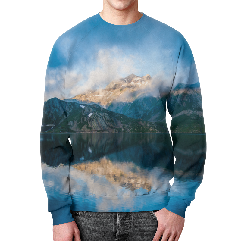 printio футболка с полной запечаткой мужская пейзаж гор Printio Свитшот мужской с полной запечаткой Пейзаж гор