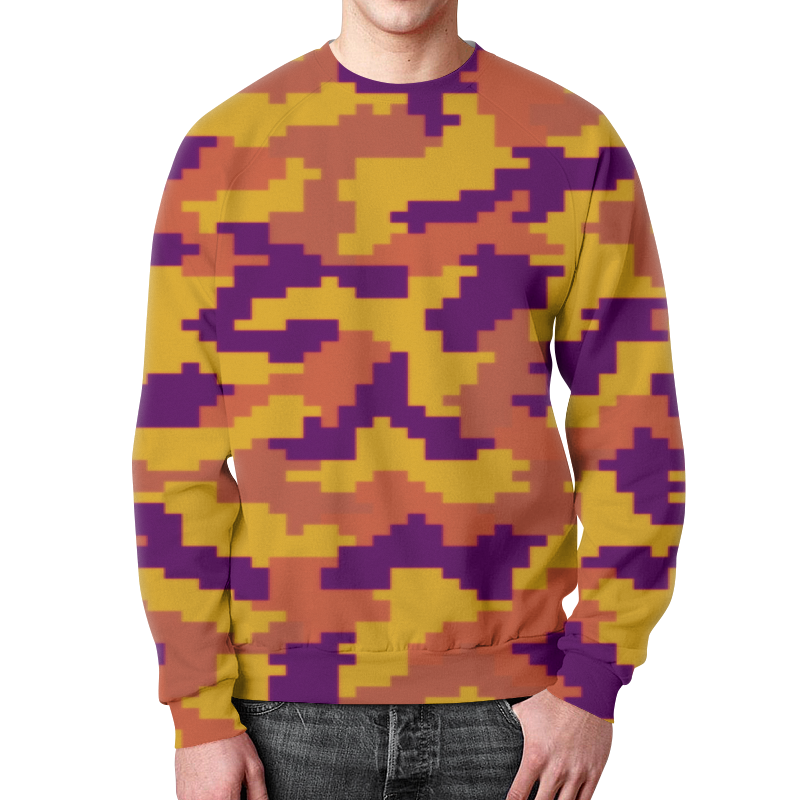 Printio Свитшот мужской с полной запечаткой Нано камуфляж