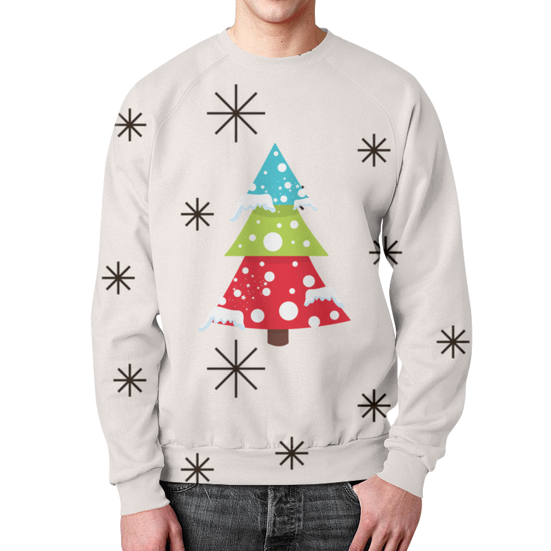 Printio Свитшот мужской с полной запечаткой Новый год